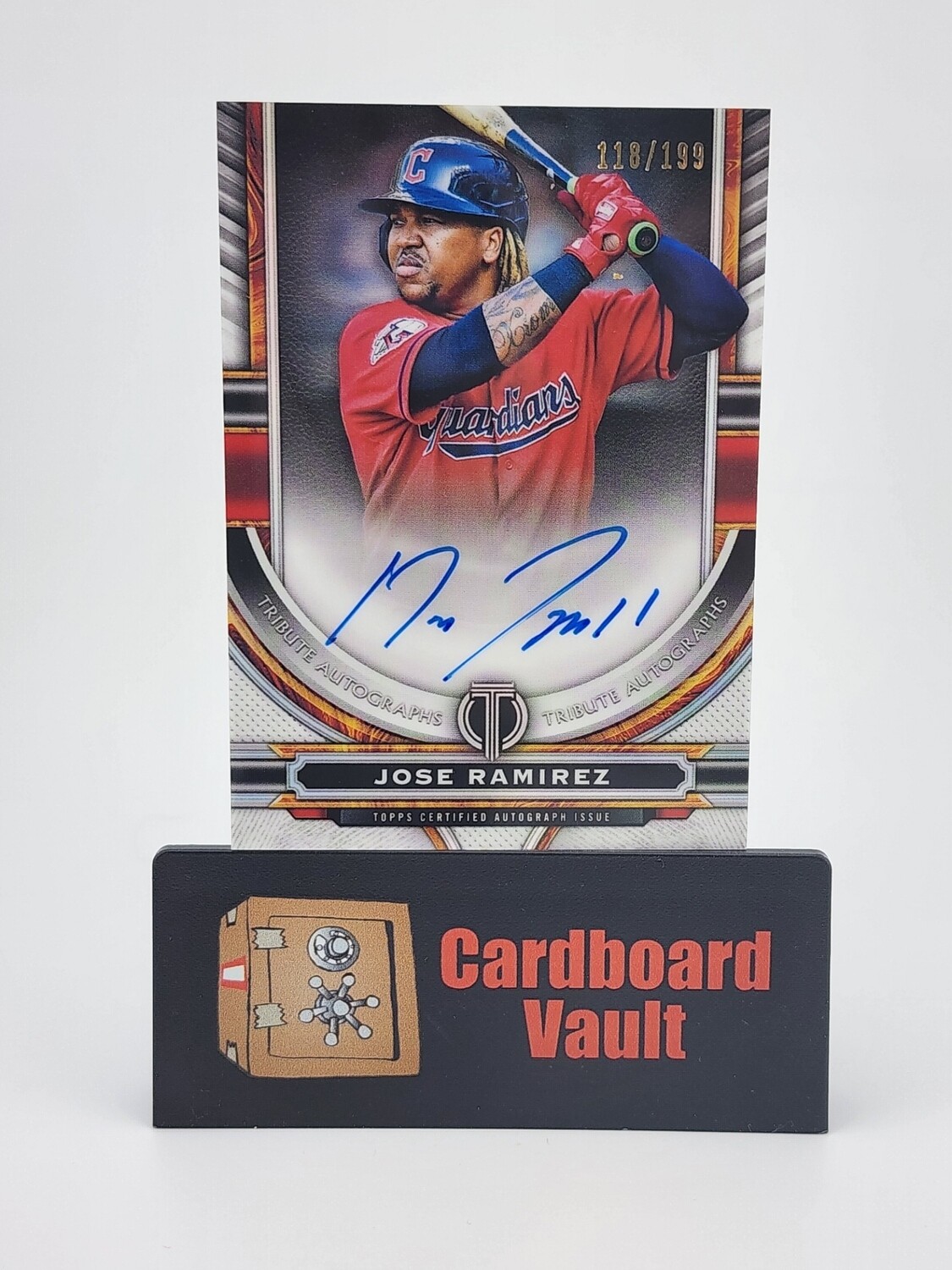 2023 Topps Tribute Jose Ramirez Autograph #TA-JRA 118/199