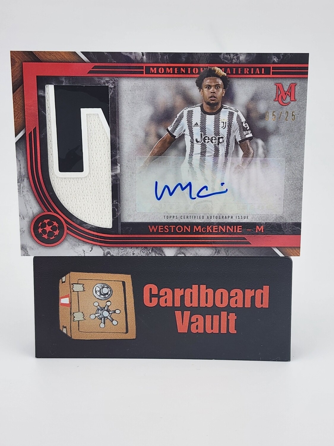 2022/23 Museum Collection Momentous Material Weston McKennie Jumbo Autograph Material #MMJA-WK 05/25