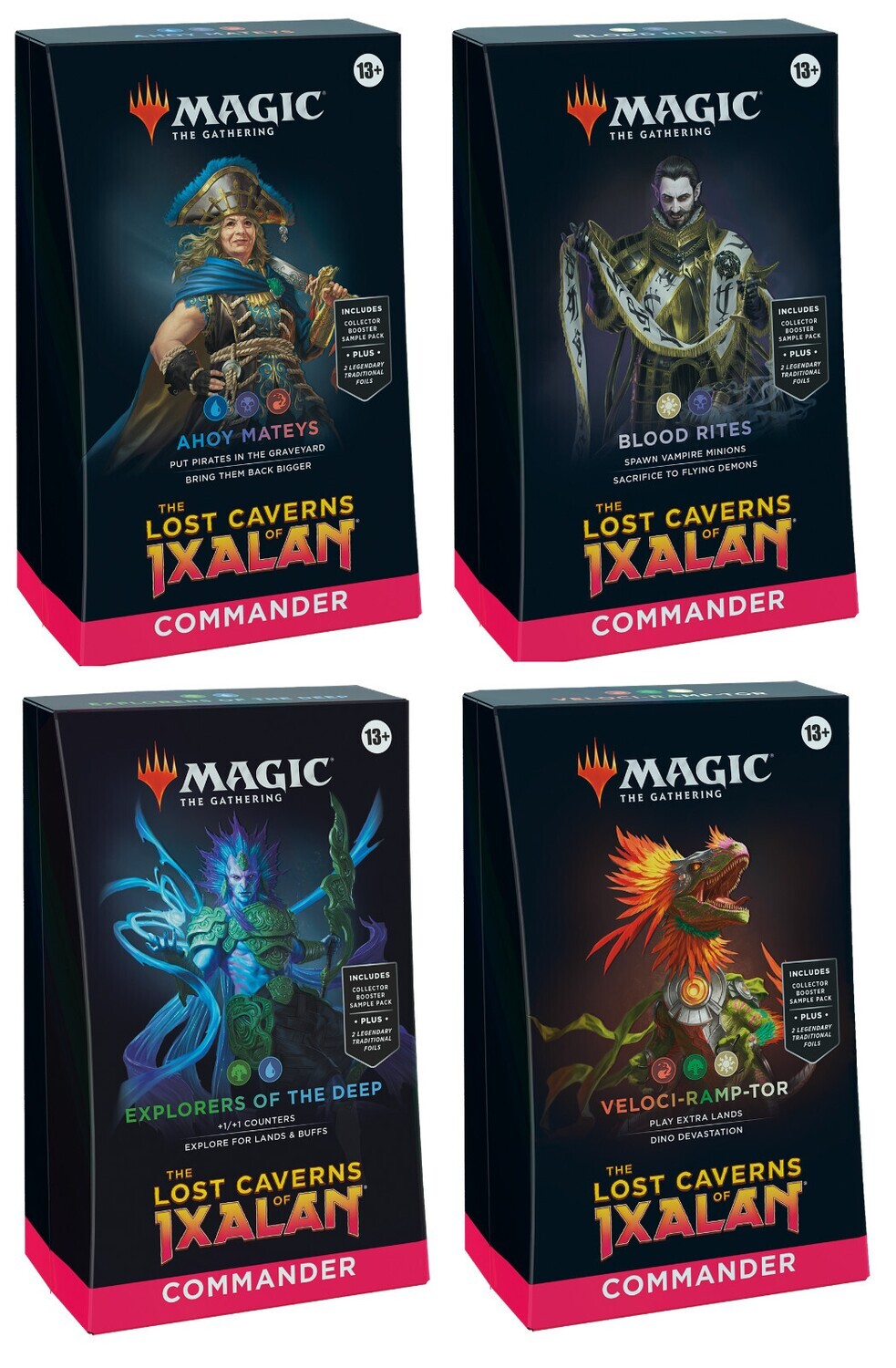 Magic: The Gathering  Lost Caverns of Ixalan Commander 4 Deck Case