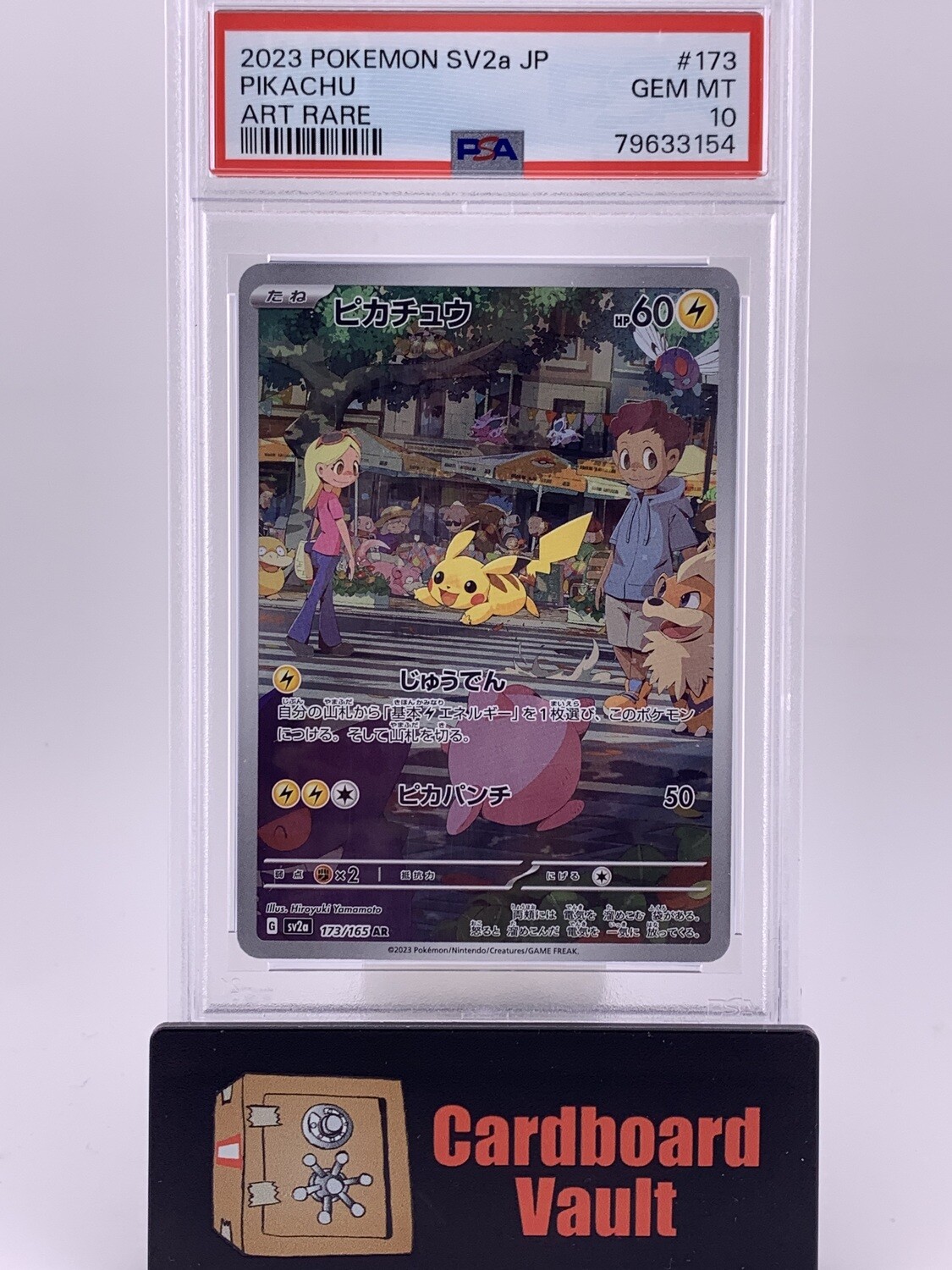 2023 Pokémon SV2a JP Pikachu Art Rare No.173 PSA 10 79633154