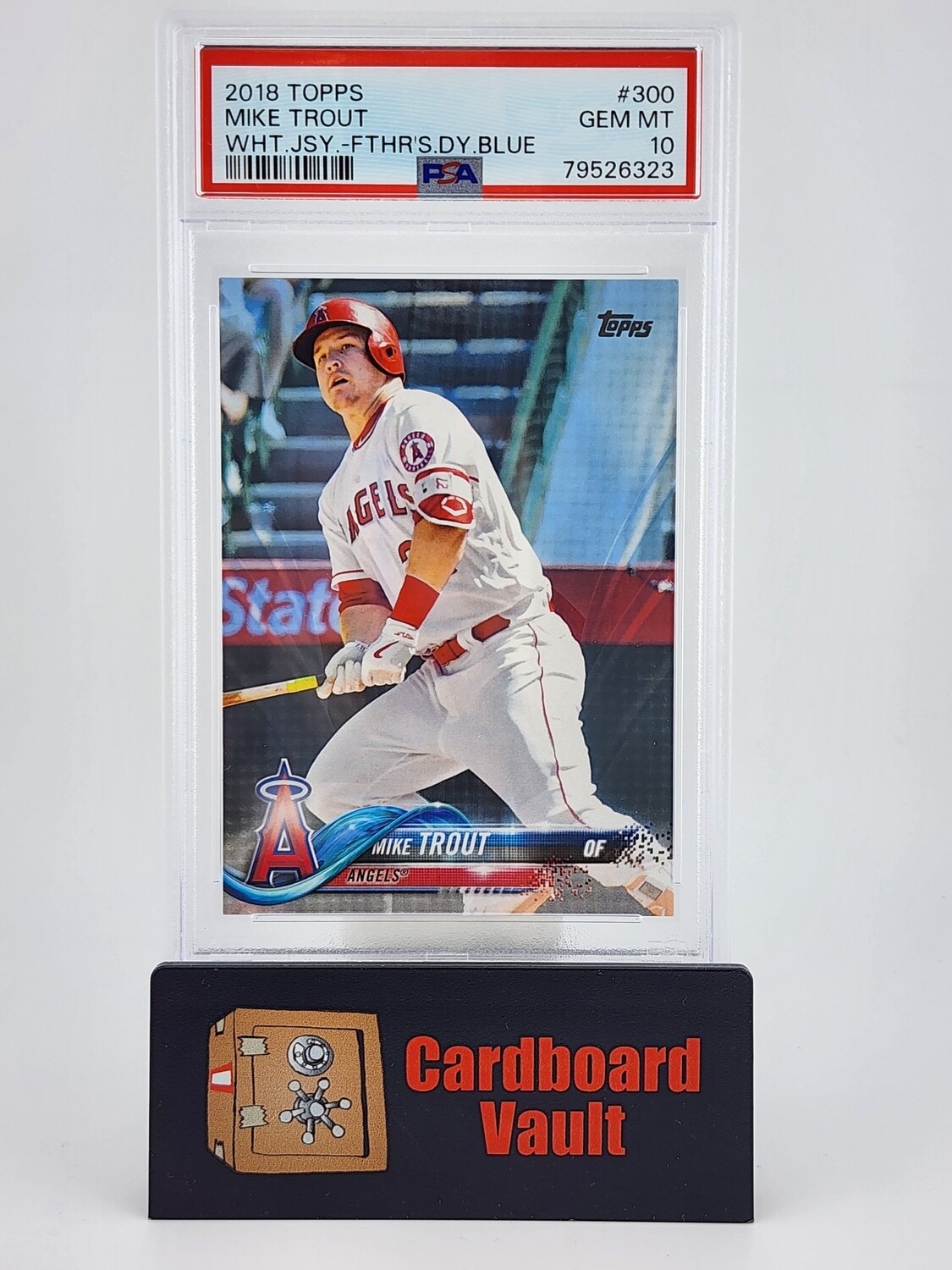 2018 Topps Mike Trout White Jersey Father&#39;s Day Blue 11/50 No.300 PSA 10 7956323