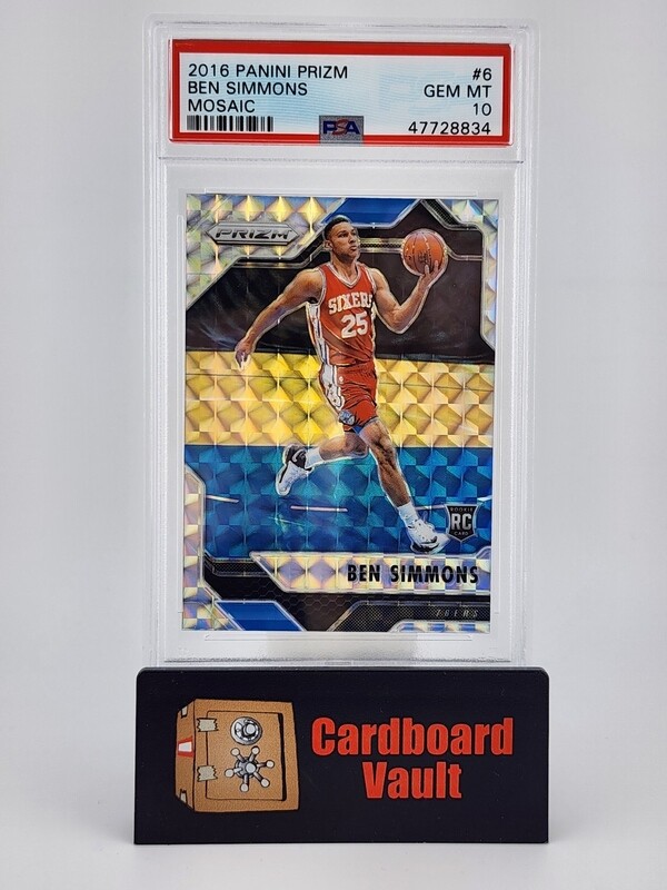 2016 Panini Prizm Ben Simmons Mosaic PSA 10 47728834