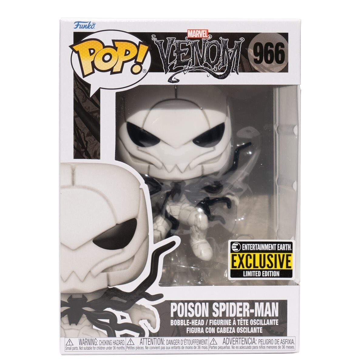 Venom Poison Spider-Man 966 Funko Pop! Entertainment Earth Exclusive