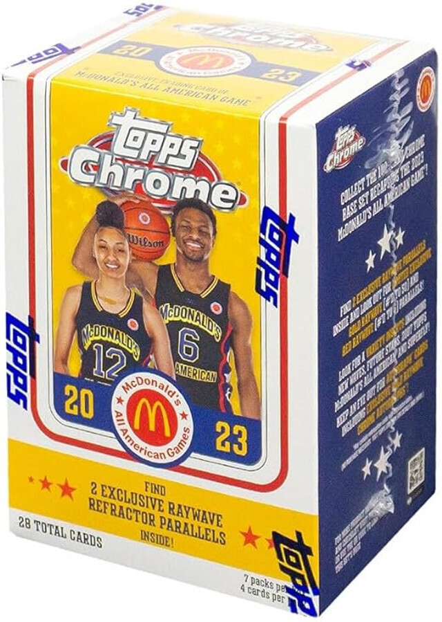 2023 Topps McDonald&#39;s All-American Chrome Basketball Blaster Value Box