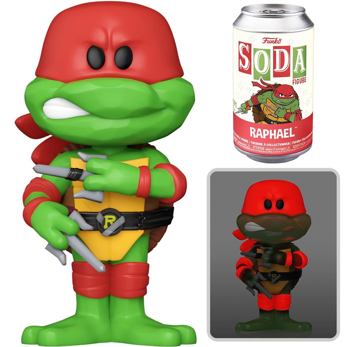 Teenage Mutant Ninja Turtles Raphael Soda Vinyl Figure 1/6 Chance at Chase