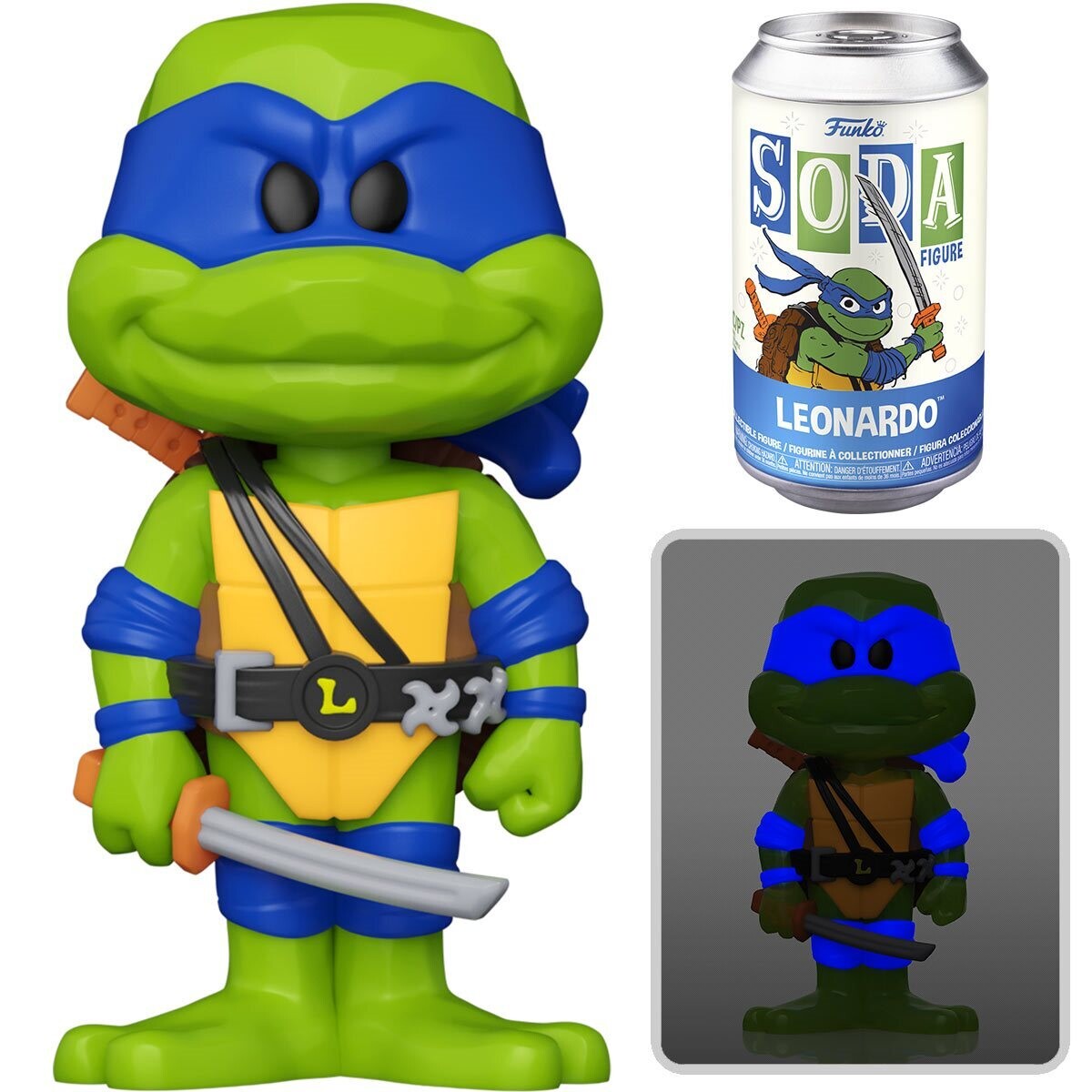 Teenage Mutant Ninja Turtles Leonardo Soda Vinyl Figure 1/6 Chance at Chase