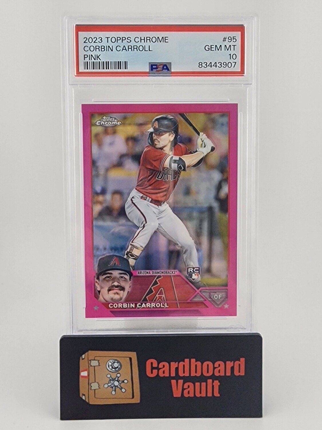 2023 Topps Chrome Corbin Carroll Pink No.95 PSA 10 83443907