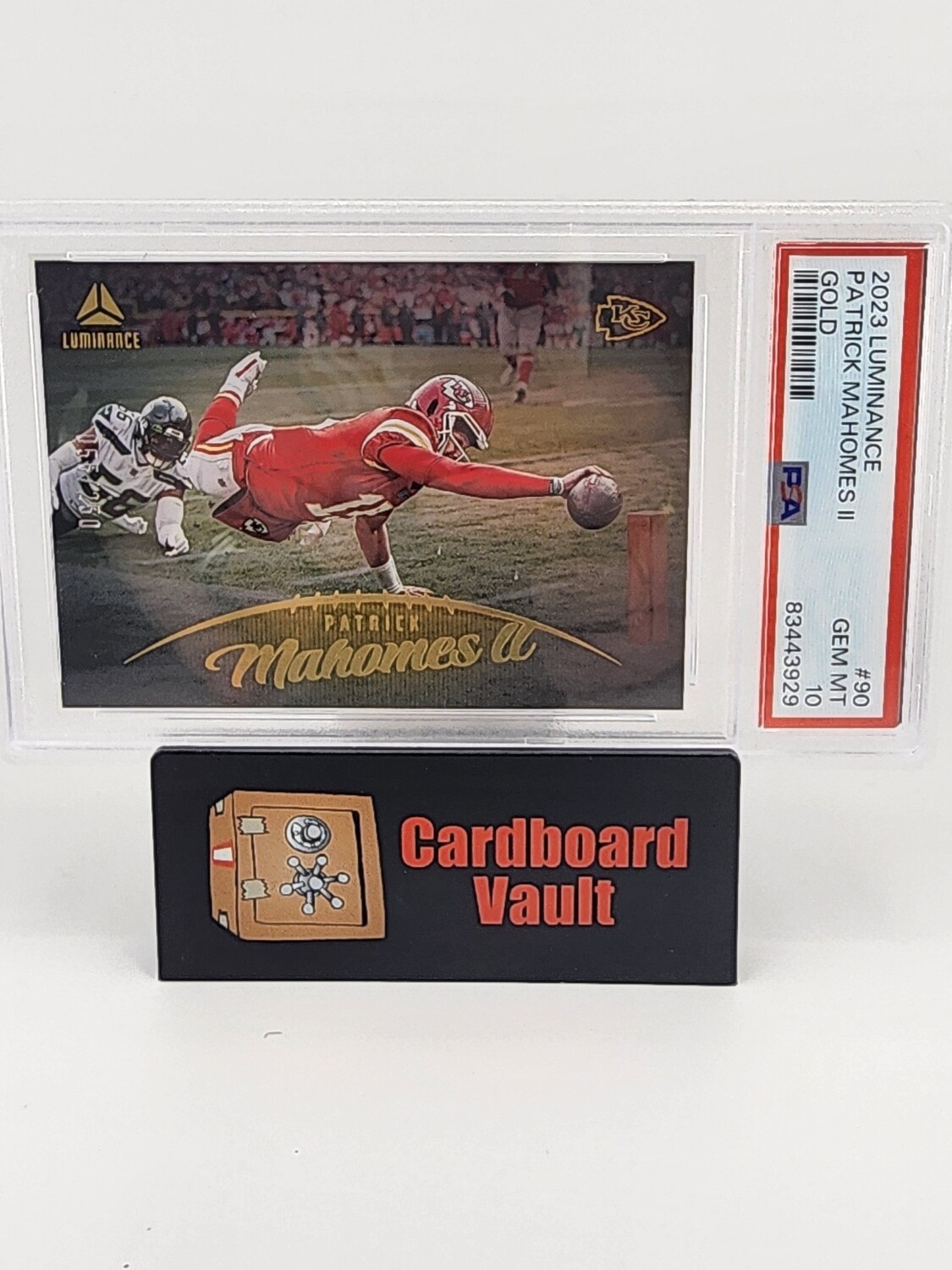 2023 Luminance Patrick Mahomes II Gold 055/250 No.90 PSA 10 83443929