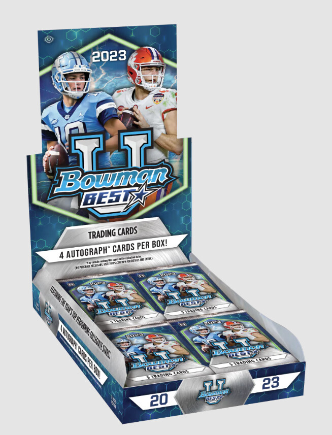 2023 Bowman&#39;s Best University Football Hobby Box