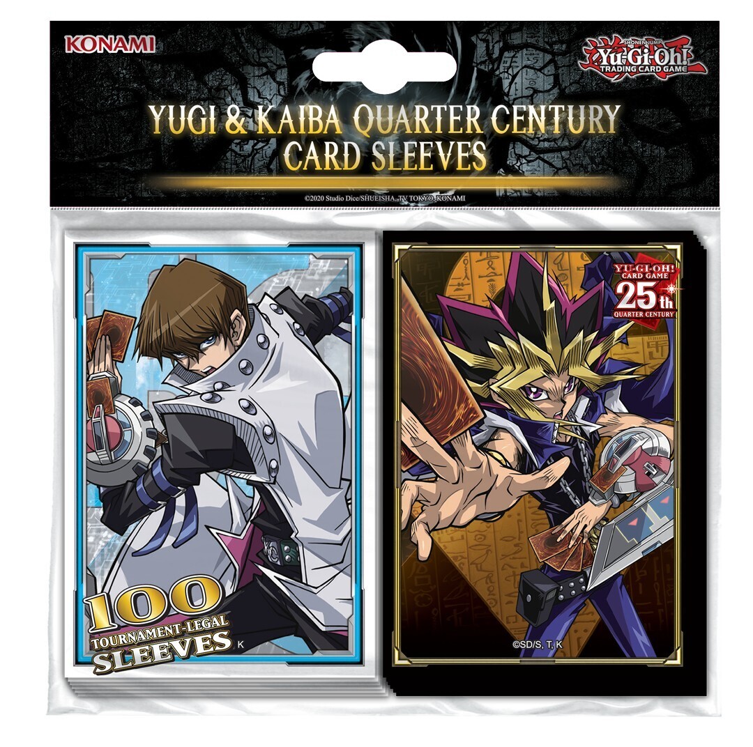 Yu-Gi-Oh! Yugi &amp; Kaiba Quarter Century Card Sleeves
