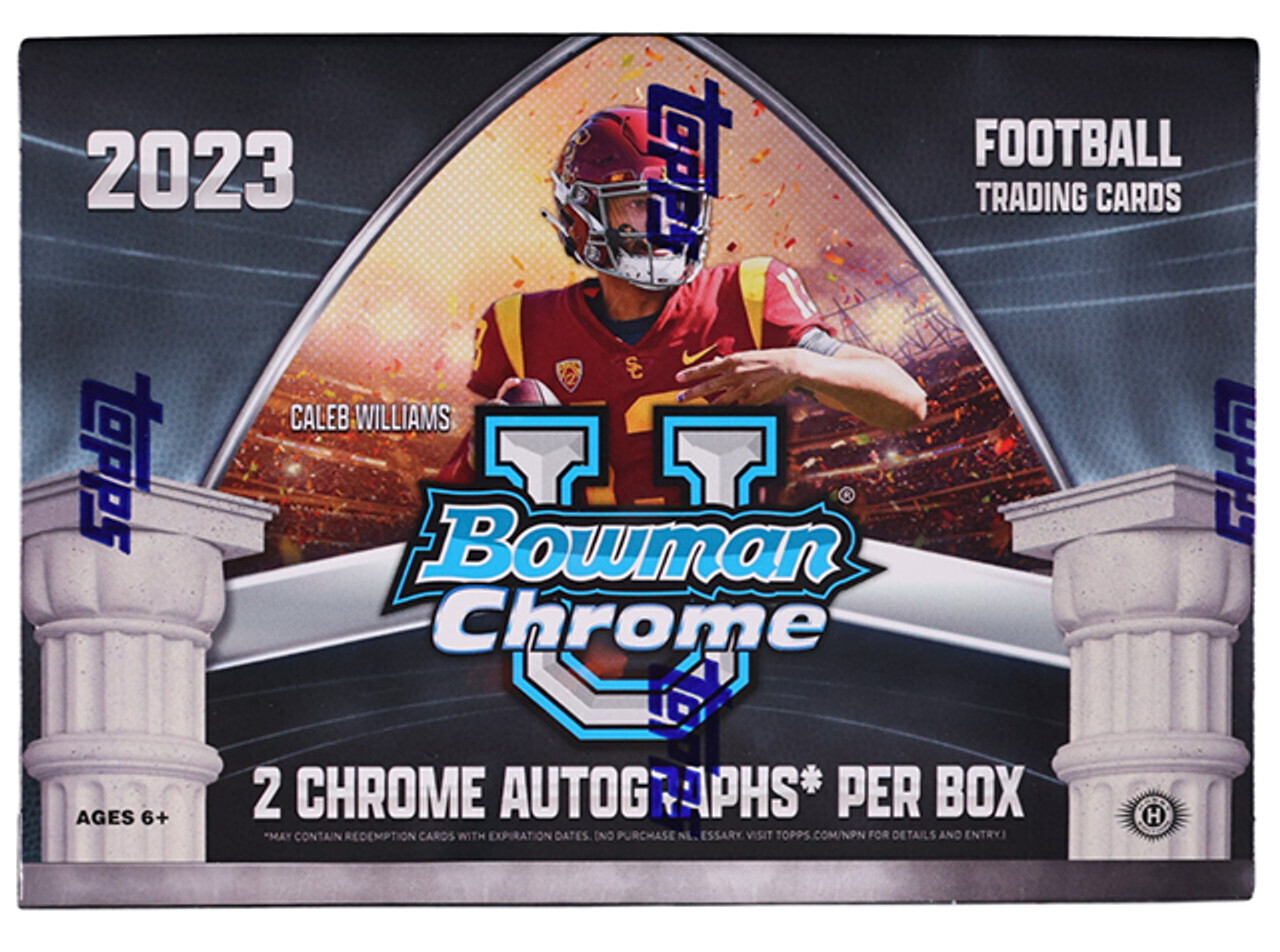 2023 Bowman Chrome University Football Breaker Delight Box