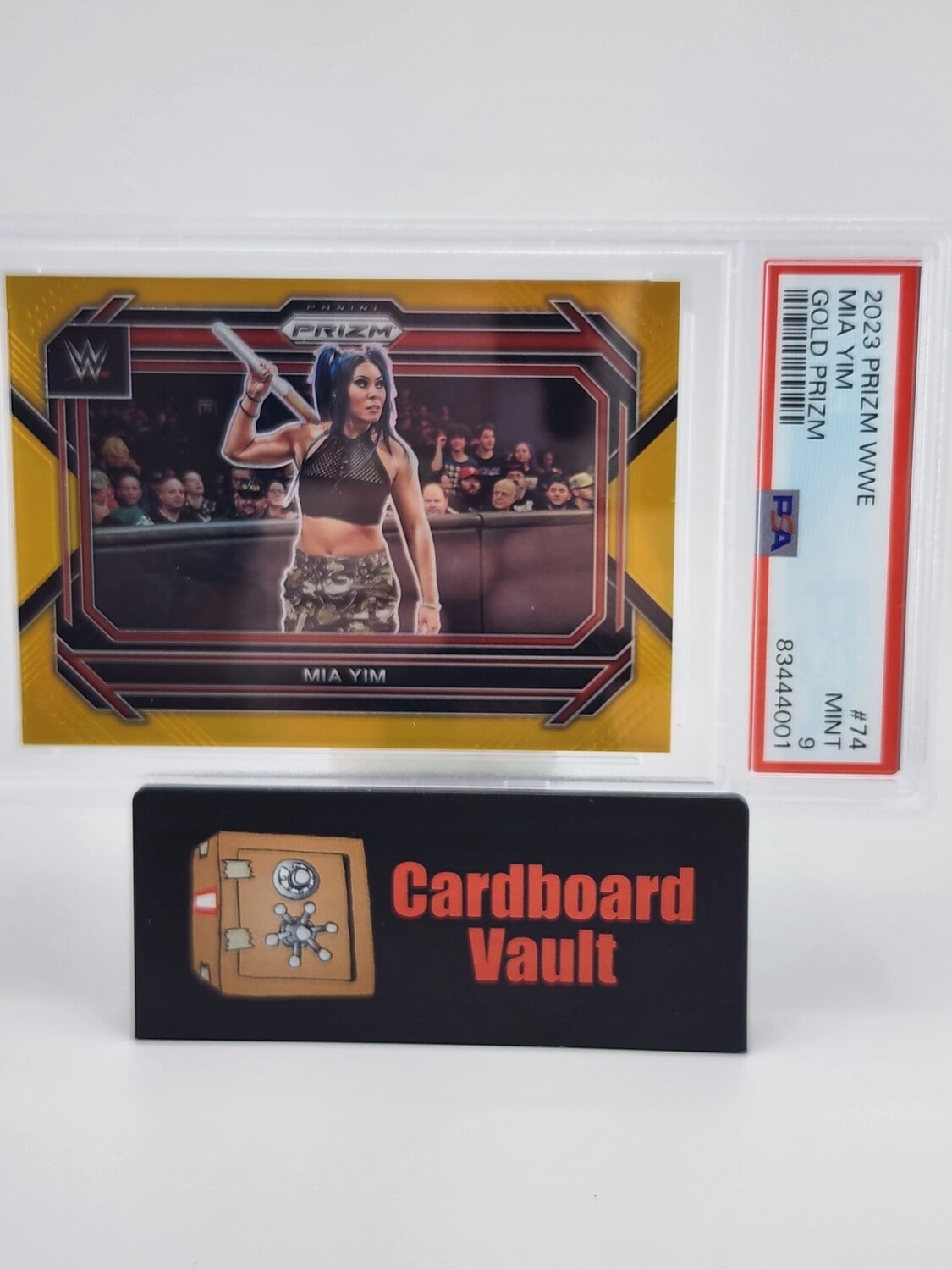 2023 Prizm WWE Mia Yim Gold Prizm 10/10 No.74 PSA 9 83444001
