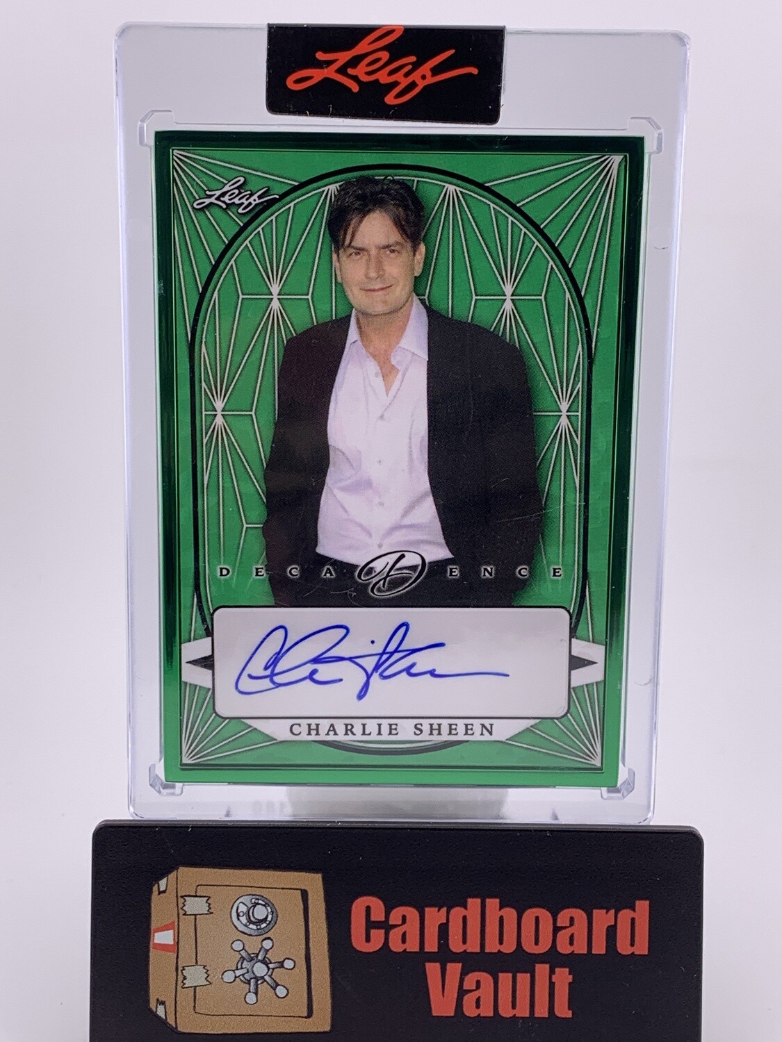 2023 Leaf Decadence Charlie Sheen Autograph BA-CS1 5/5 Green
