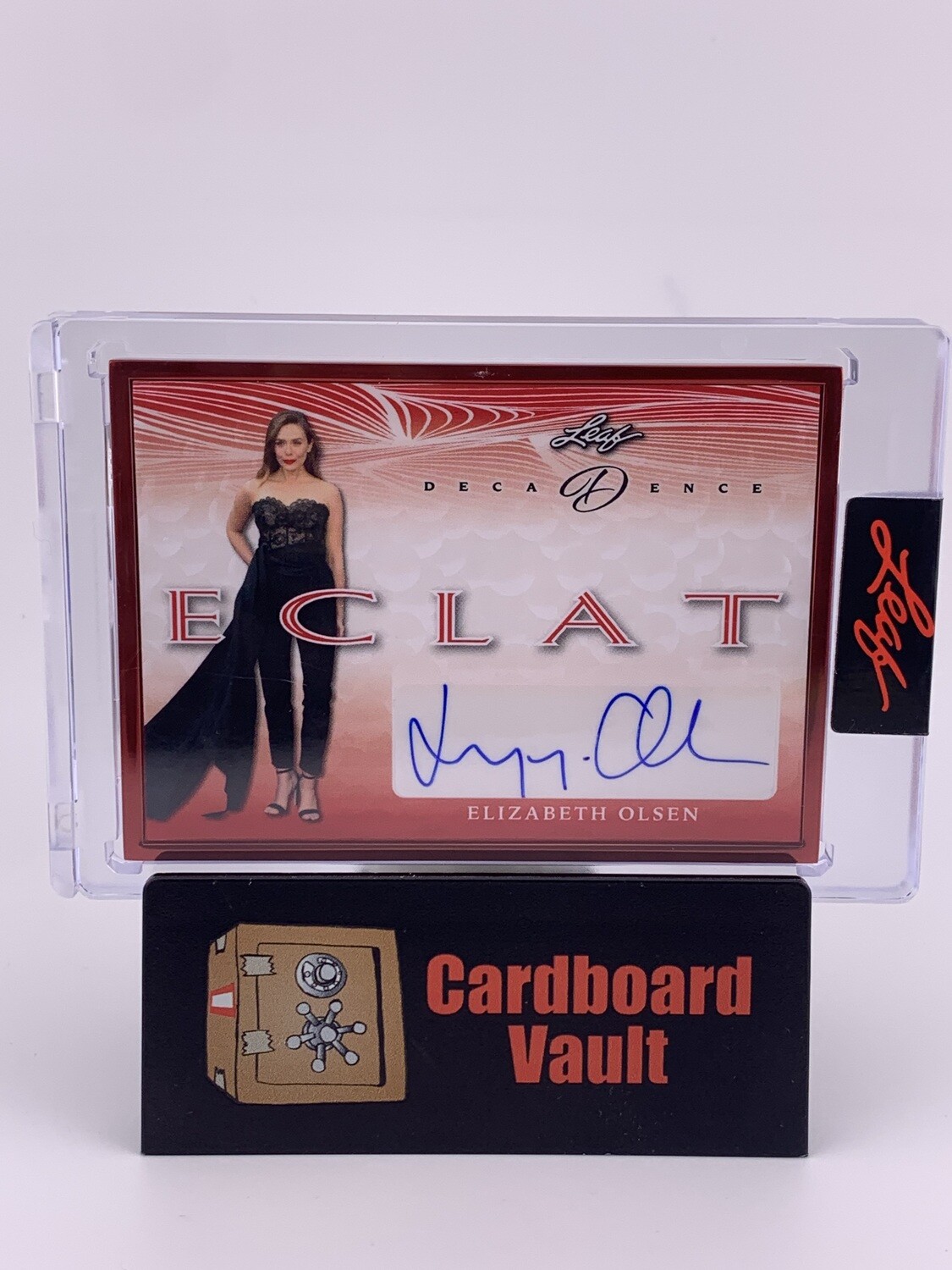 2023 Leaf Decadence Elizabeth Olsen Autograph E-EP1 2/3 Red