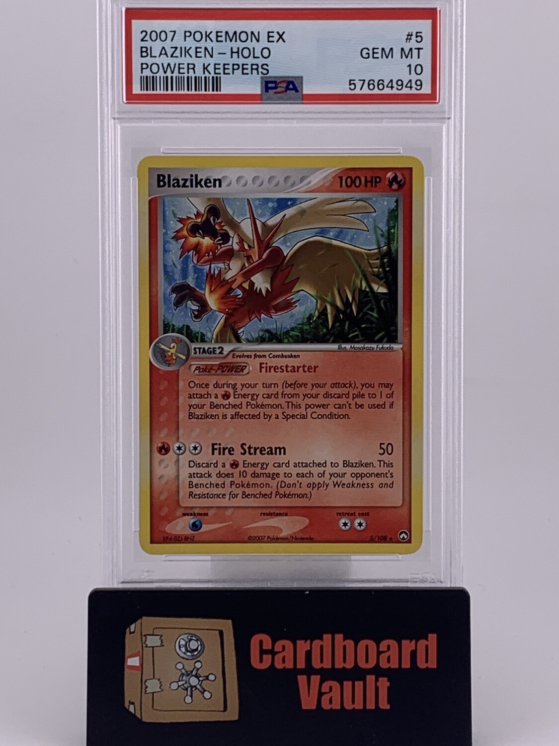 2007 Pokémon Blaziken Holo Power Keepers No.5 PSA 10 57664949