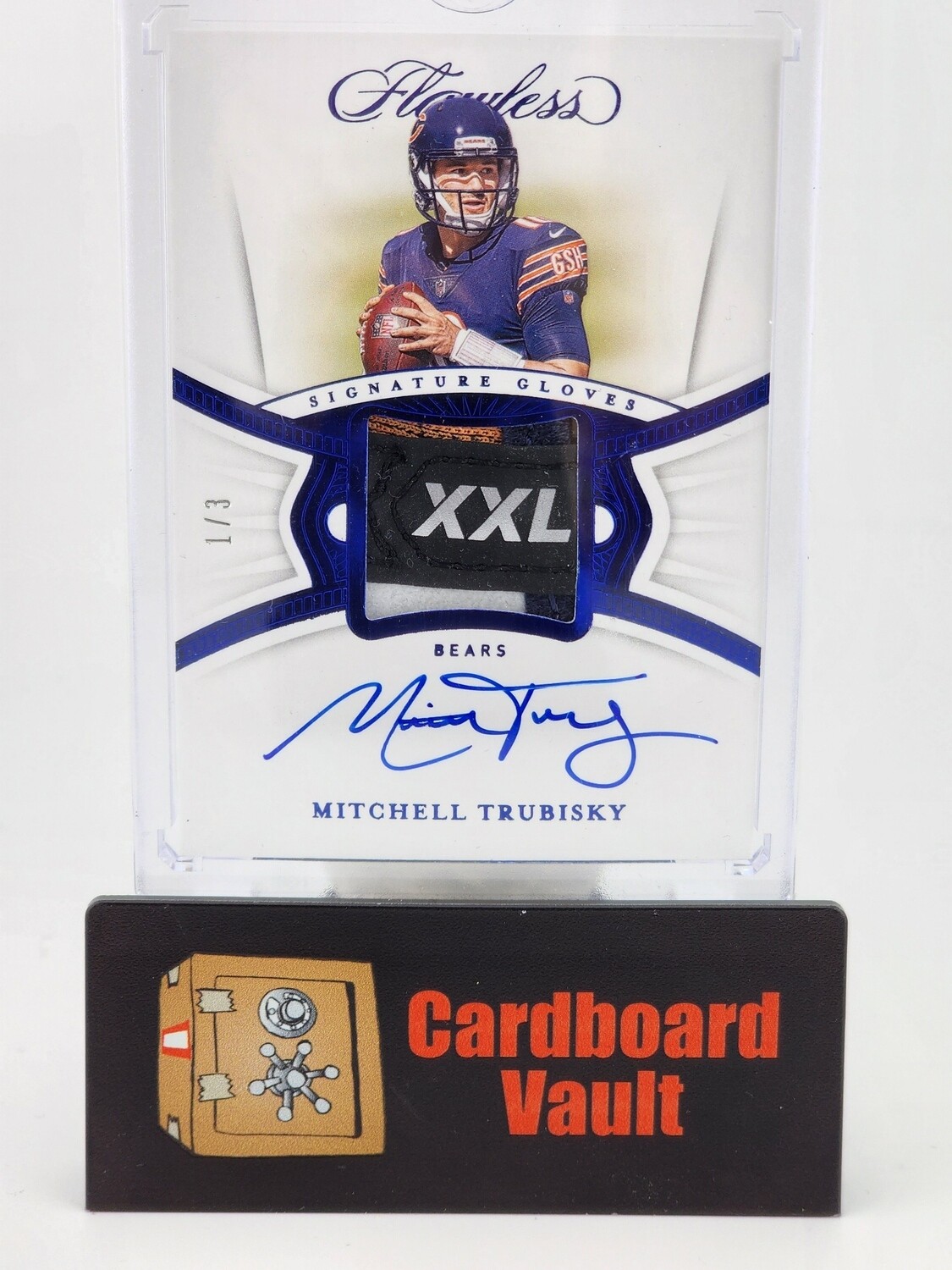 2020 Flawless Mitchell Trubisky Signature Glove Auto 1/3 No. Sg-MTR