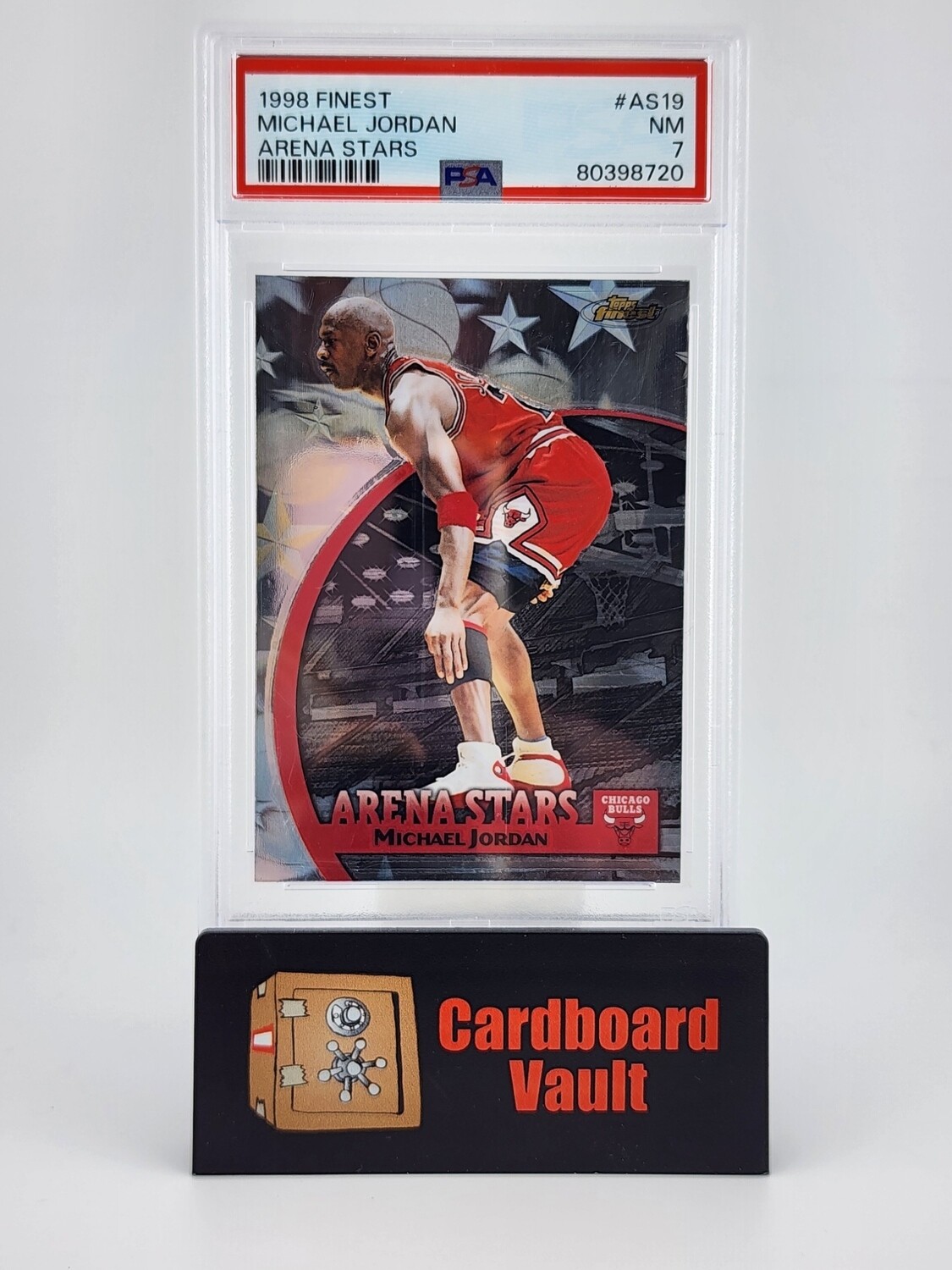 1998 Topps Finest Michael Jordan Arena Stars No. AS19 PSA 7 80398720