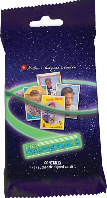 2024 Historic Autographs Retrograph 3 Baseball Pack