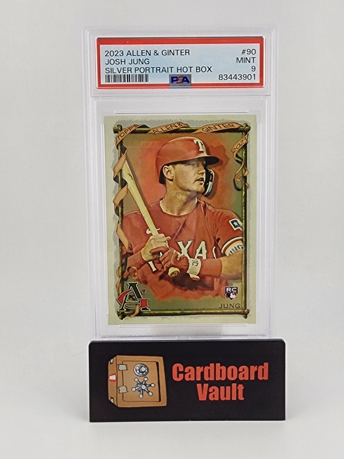 2023 Allen &amp; Ginter Josh Jung Silver Portrait Hot Box No. 90 PSA 9 83443901