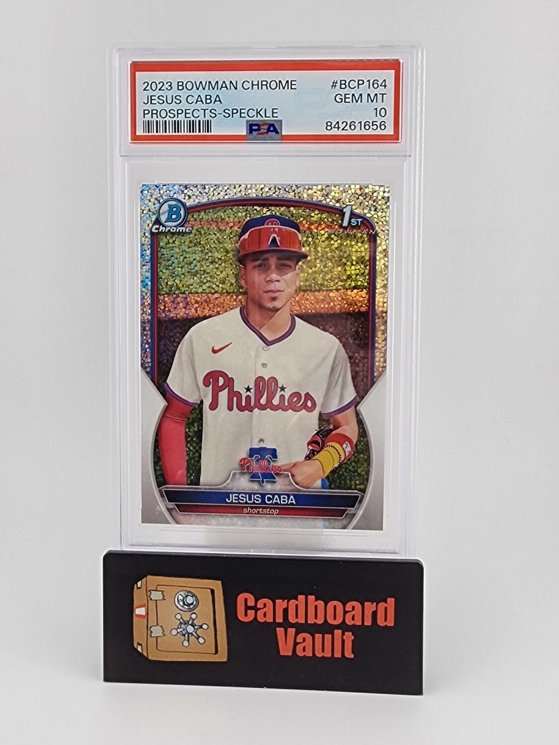 2023 Bowman Chrome Jesus Caba Prospects- Speckle 070/299 No. BCP-164 PSA 10 84261656