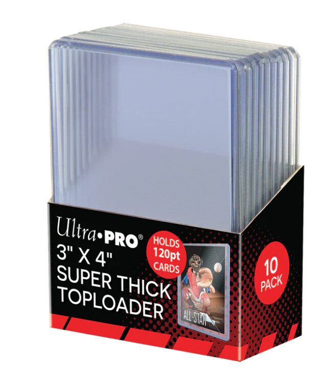 Ultrapro 3 X 4&quot; Super Thick Toploader 120Pt