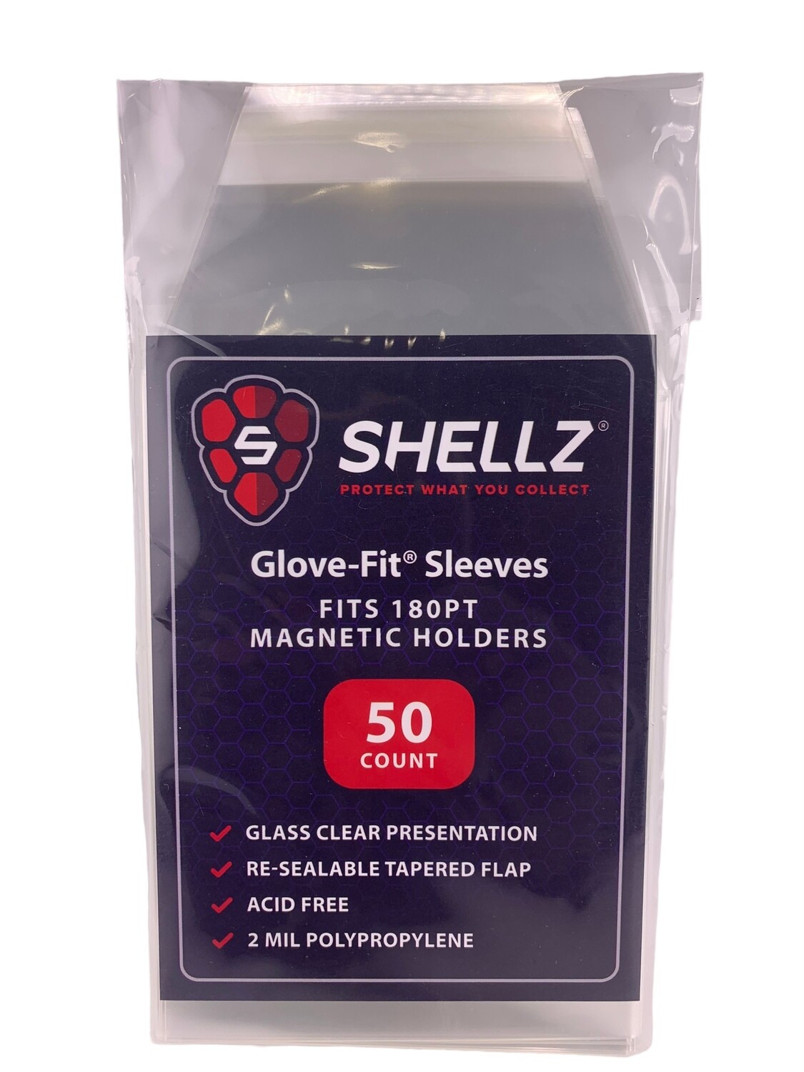 Shellz Glove-Fit Sleeves Fits 180 Magnetic Holders (50 Count)
