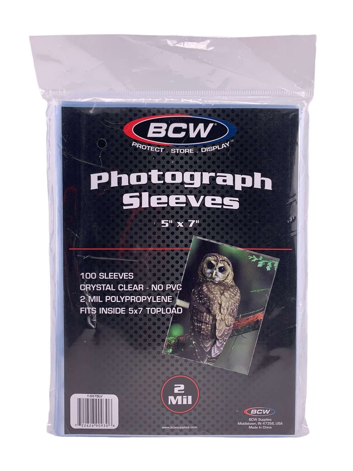 BCW Photograph Sleeves 5x7 (100 Count)
