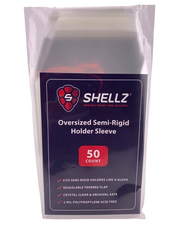 Shellz Oversized Semi-Rigid Holder Sleeve (50 Count)