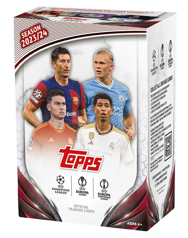 2023/24 Topps UEFA Club Competitions Soccer Value Blaster Box