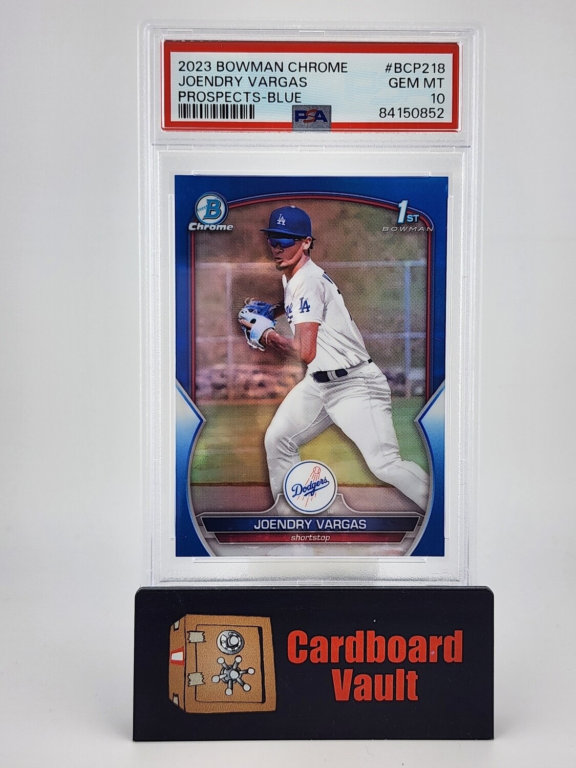 2023 Bowman Chrome Joendry Vargas #BCP-218 Prospects Blue 147/150 PSA 10 84150852
