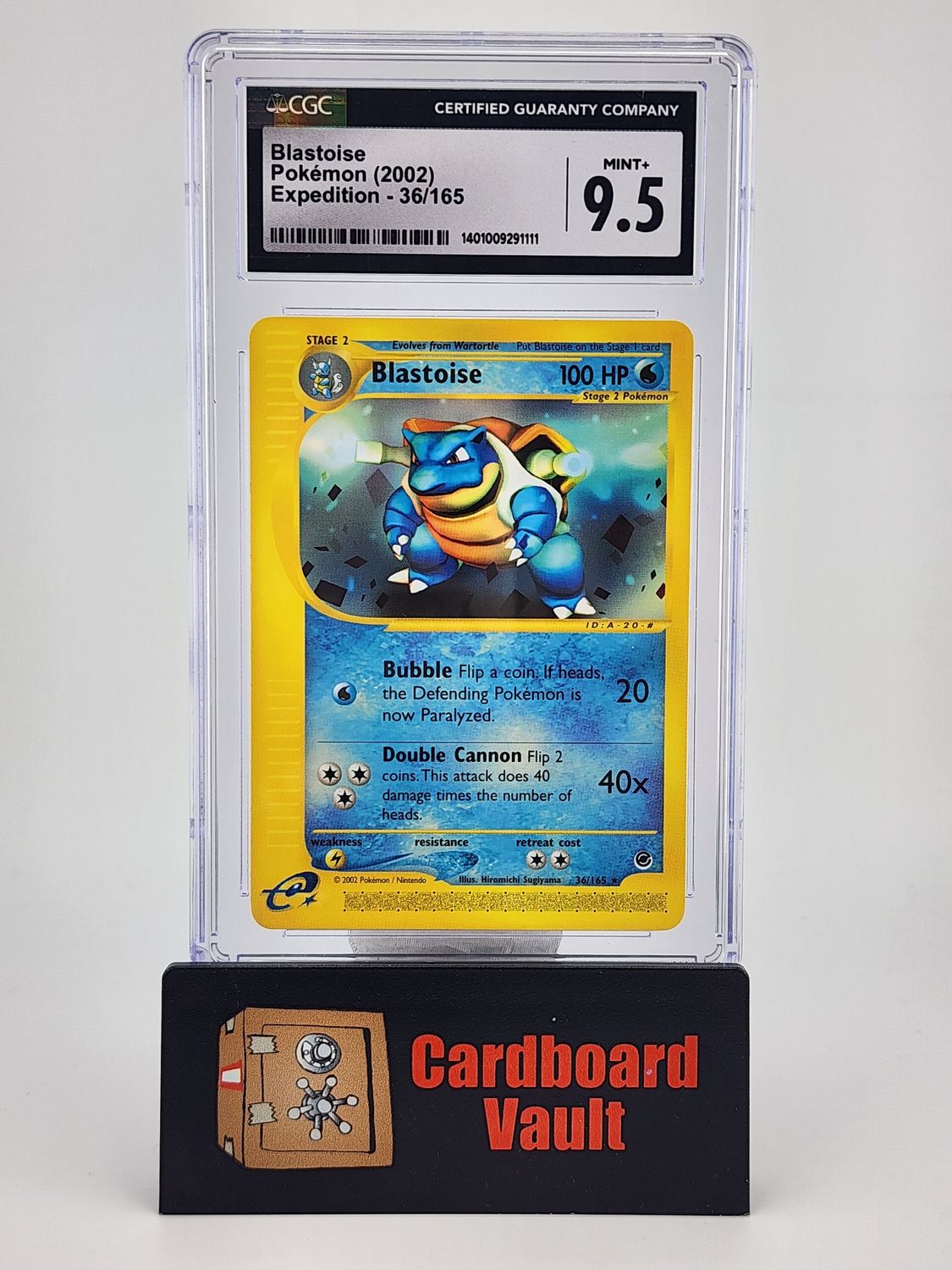 2002 Pokémon Blastoise Expedition No. 36 CGC 9.5 141009291111