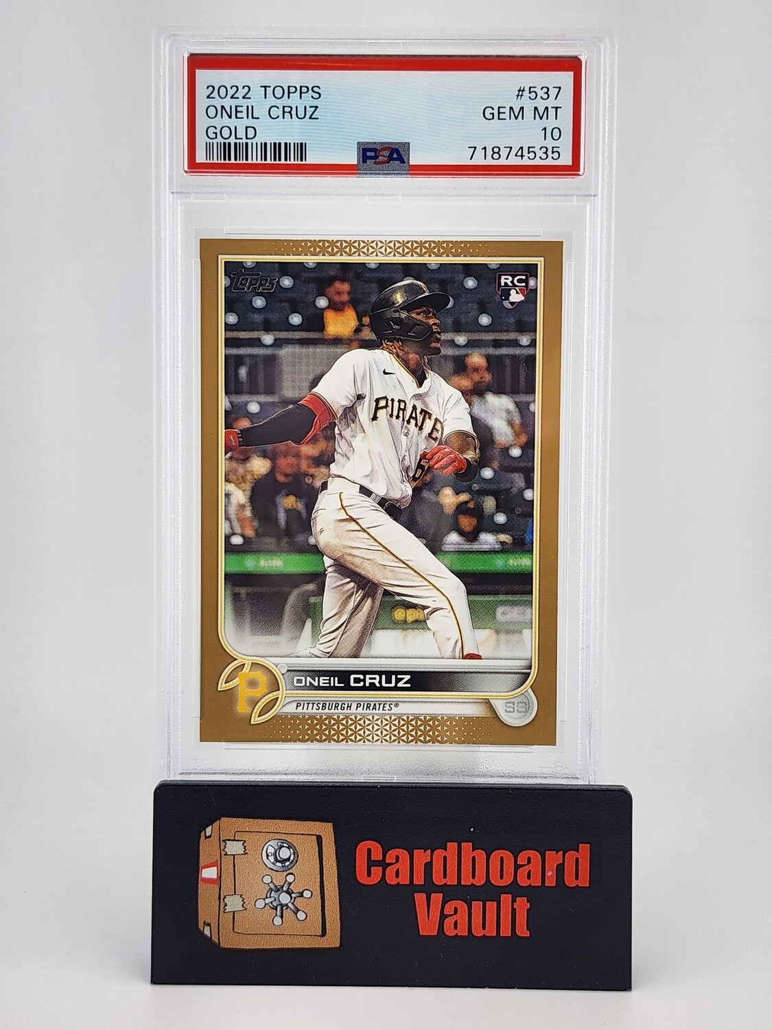2022 Topps Oneil Cruz #537 Gold 1834/2022 PSA 10 71874535