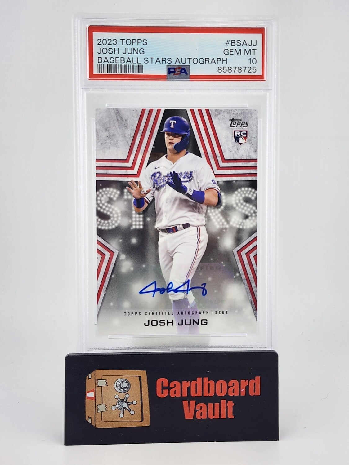 2023 Topps Josh Jung Stars Auto No. BSA-JJ PSA 10 85878725