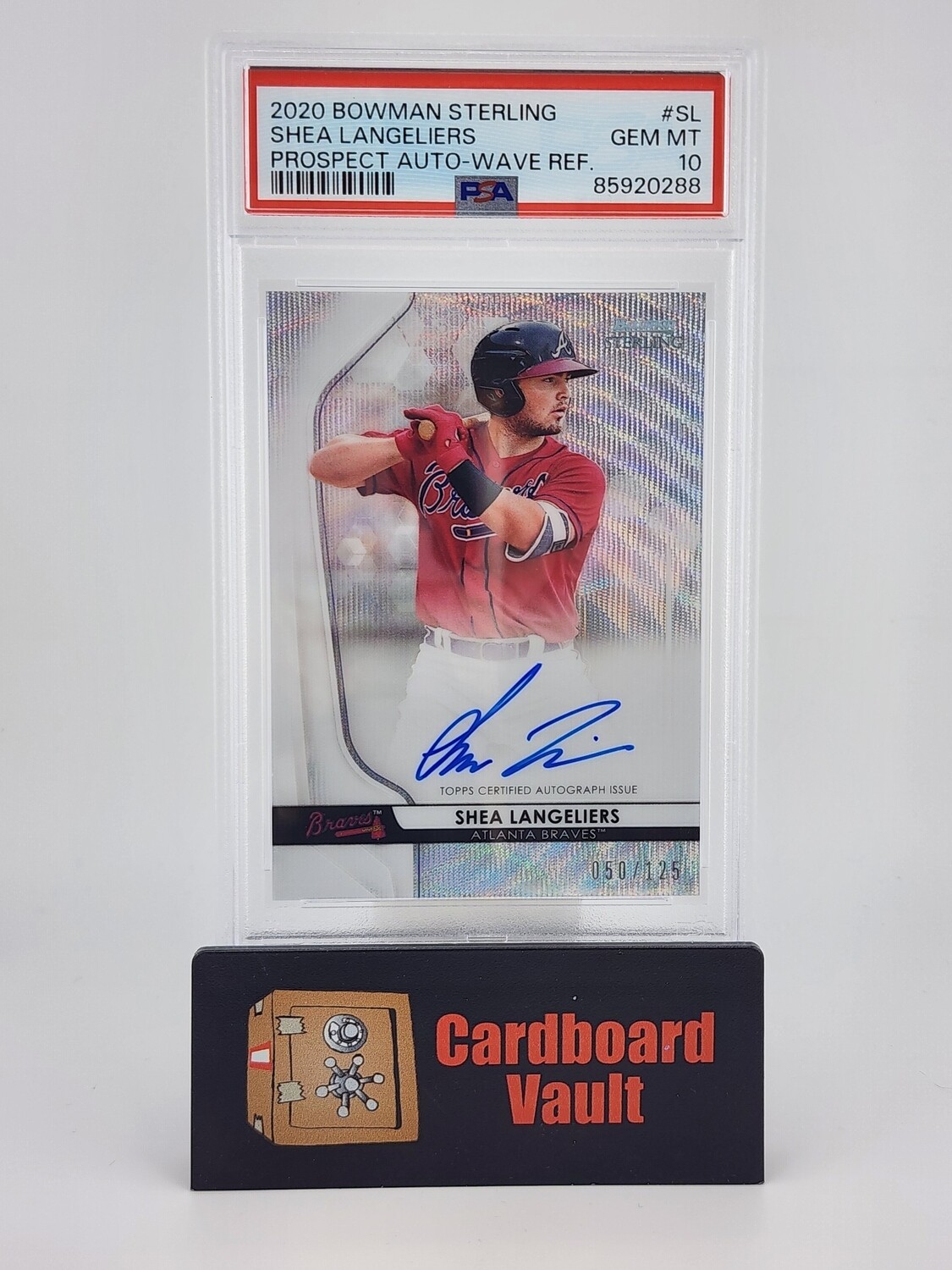 2020 Bowman Sterling Shea Langeliers Prospect Autograph #BSPA-SL 050/125 PSA 10 85920288