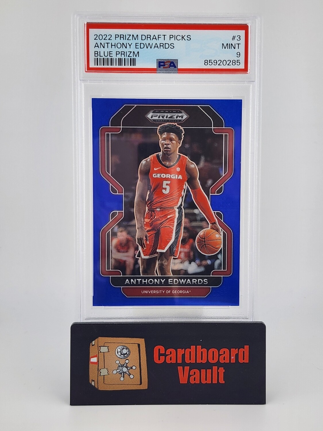 2022 Prizm Draft Picks Anthony Edwards #3 Blue Prizm 130/199 PSA 9 85920285