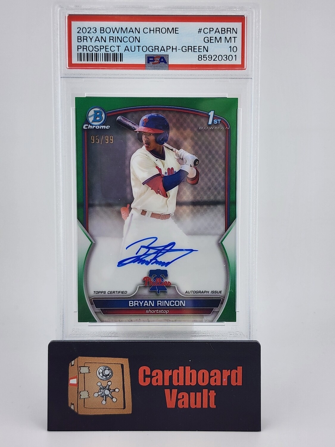 2023 Bowman Chrome Bryan Rincon Prospect Autograph #CPA-BRN 95/99 PSA 10 85920301