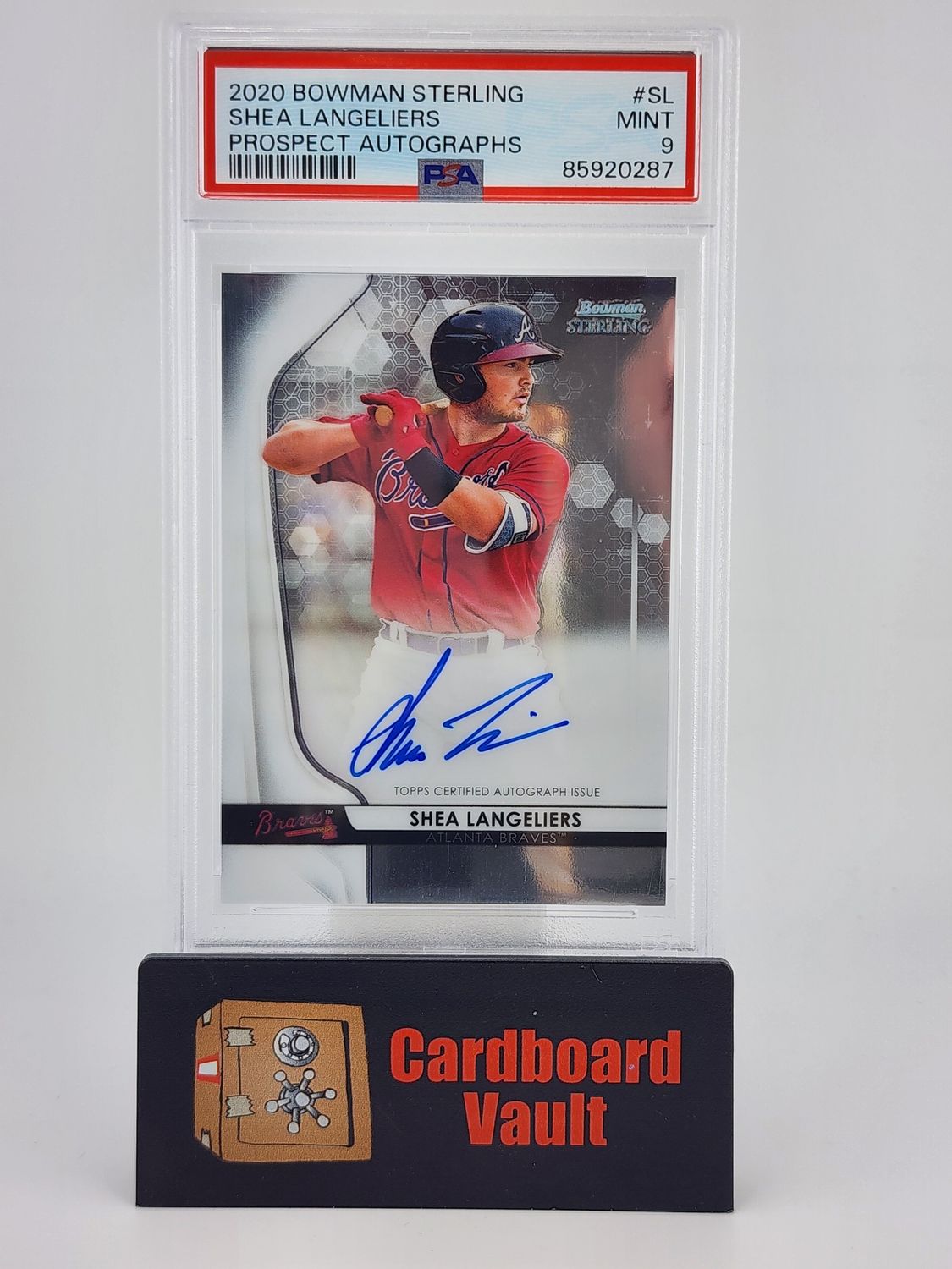2020 Bowman Sterling Shea Langeliers Prospect Auto #BSPA-SL PSA 9 85920287