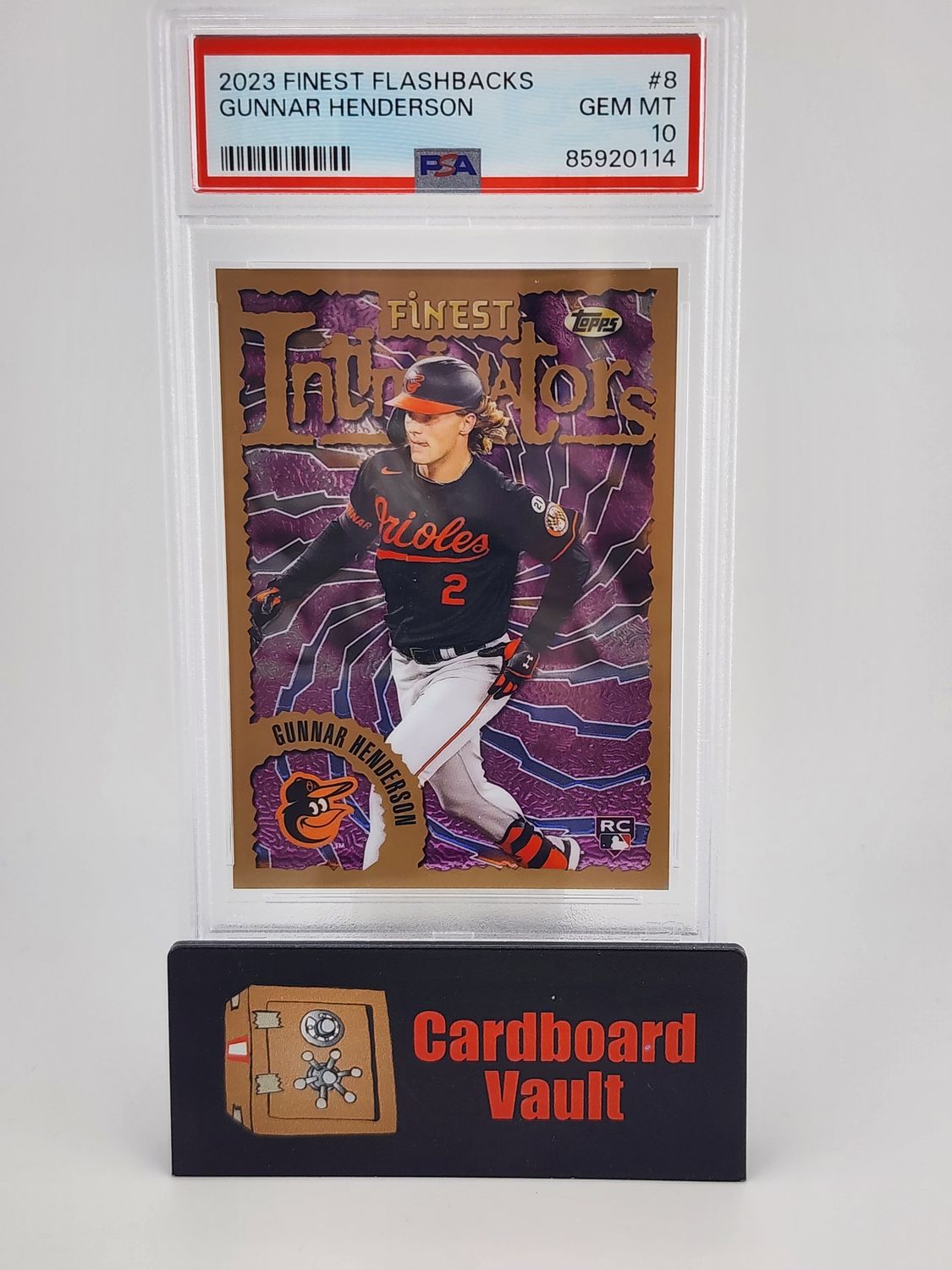 2023 Finest Flashbacks Gunner Henderson #8 PSA 10 85920114