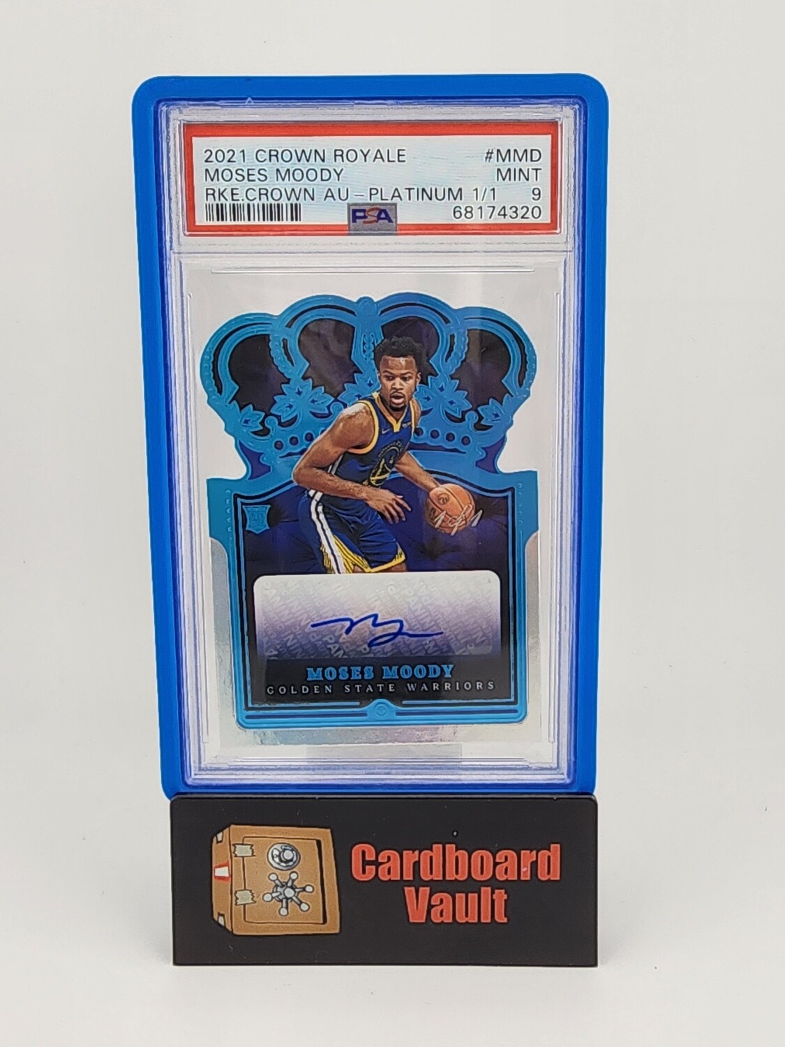 2021 Crown Royale Moses Moody Rookie Crown Auto #RC-MMD Platinum 1/1 PSA 9 68174320