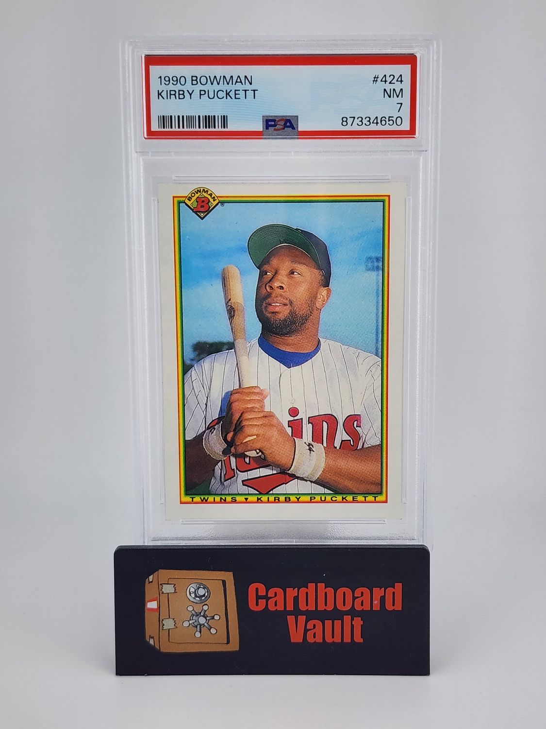 1990 Bowman Kirby Puckett No. 424 PSA 7 87334650