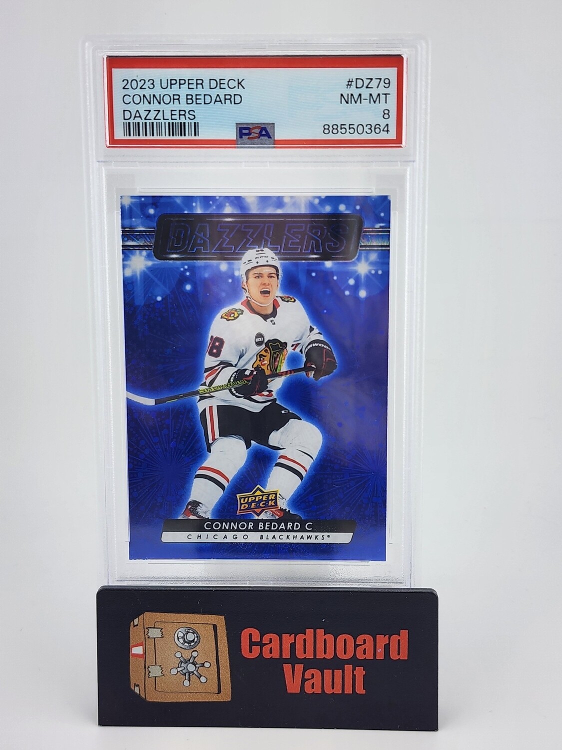 2023 Upper Deck Conner Bedard Dazzlers #DZ-79 Blue PSA 8 88550364