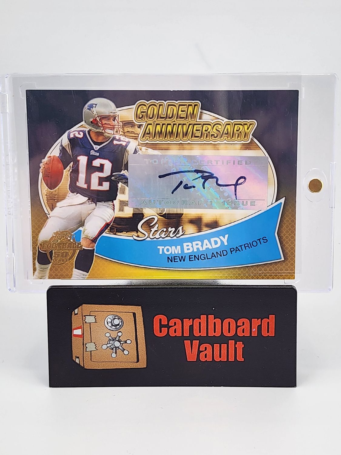 2002 Topps Tom Brady Golden Anniversary Stars Auto #GAS-TB