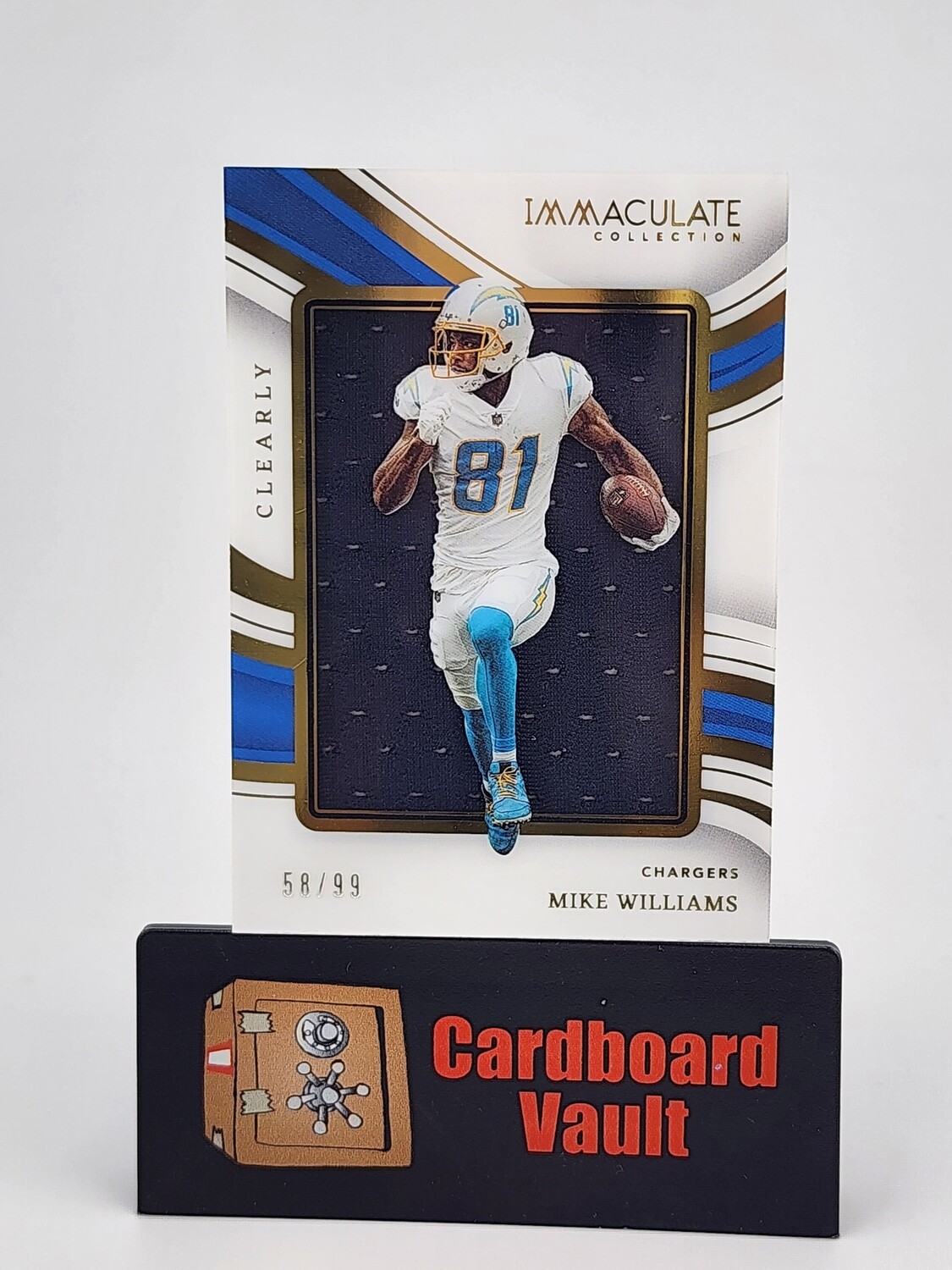 2023 Immaculate Mike Williams Clearly Patch #CIJ-MW 58/99