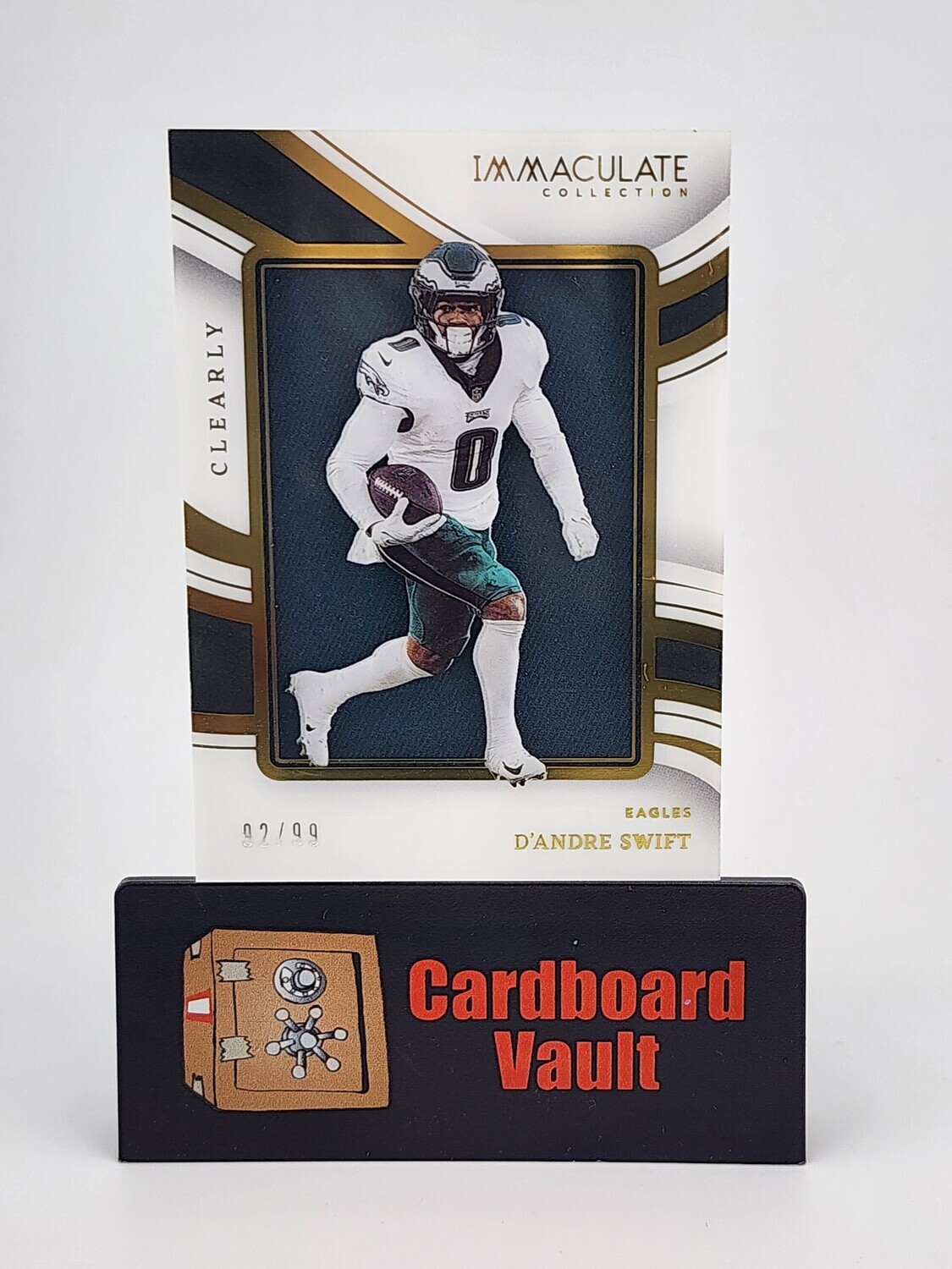2023 Immaculate D&#39;Andre Swift Clearly Patch No. CIJ-JF 92/99