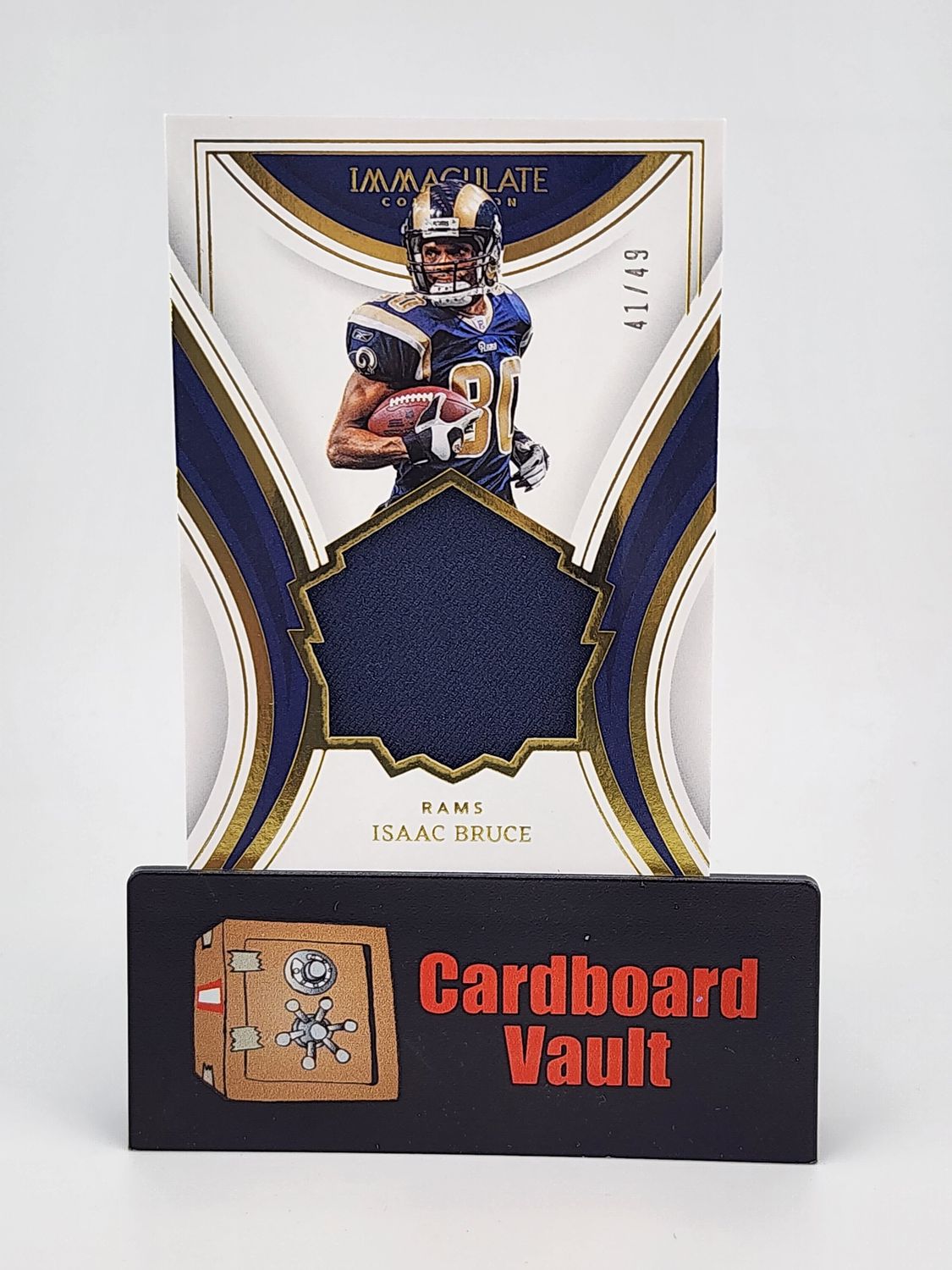 2023 Immaculate Isaac Bruce Hall Of Fame Patch #HOF-IB 41/49