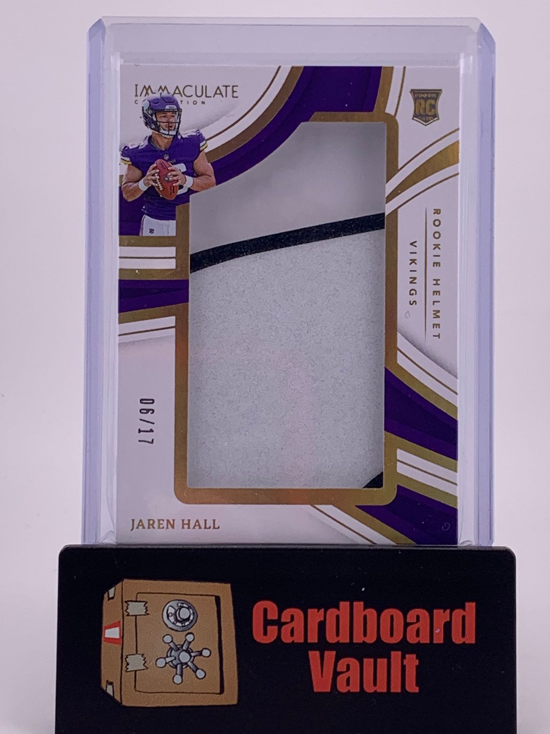 2023 Immaculate Jaren Hall Rookie Helmet Patch 6/17 No.  HTL-JHL