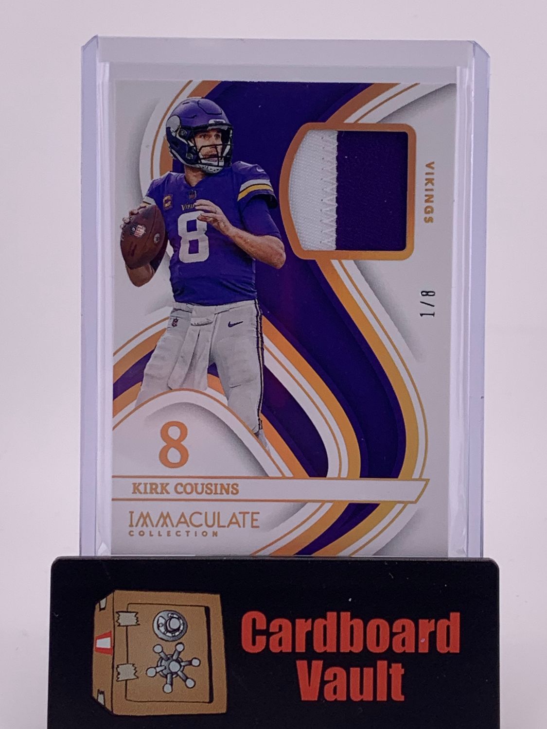 2023 Immaculate Kirk Cousins Patch 1/8 No. INM-KCOU