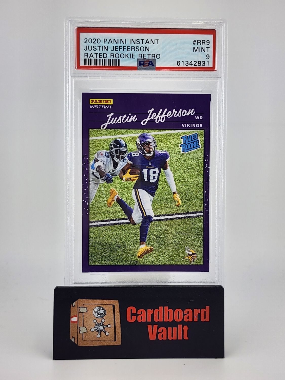2020 Panini Instant Justin Jefferson Rated Rookie Retro No. RR9 PSA 9 61342831