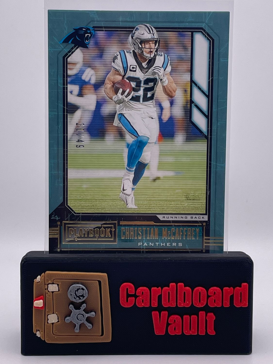 2020 Playbook Christian McCaffrey Blue 20/49 No. 81
