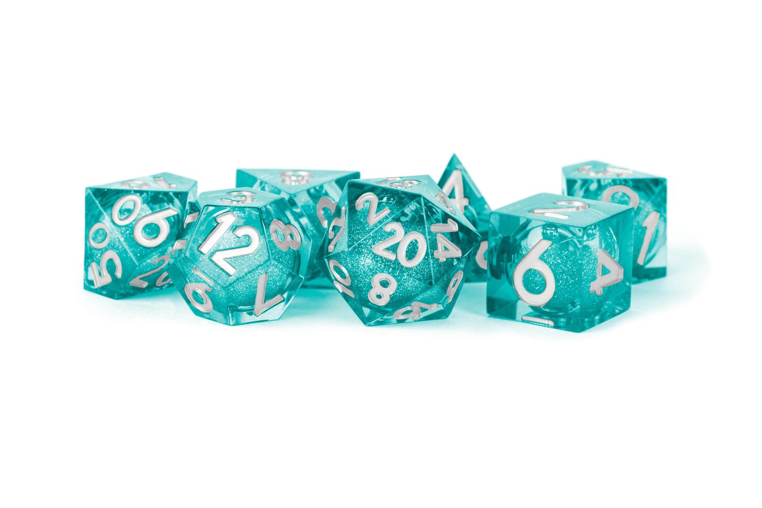 FanRoll: 7CT Liquid Core Elixir Mana Extract Polyhedral Dice Set